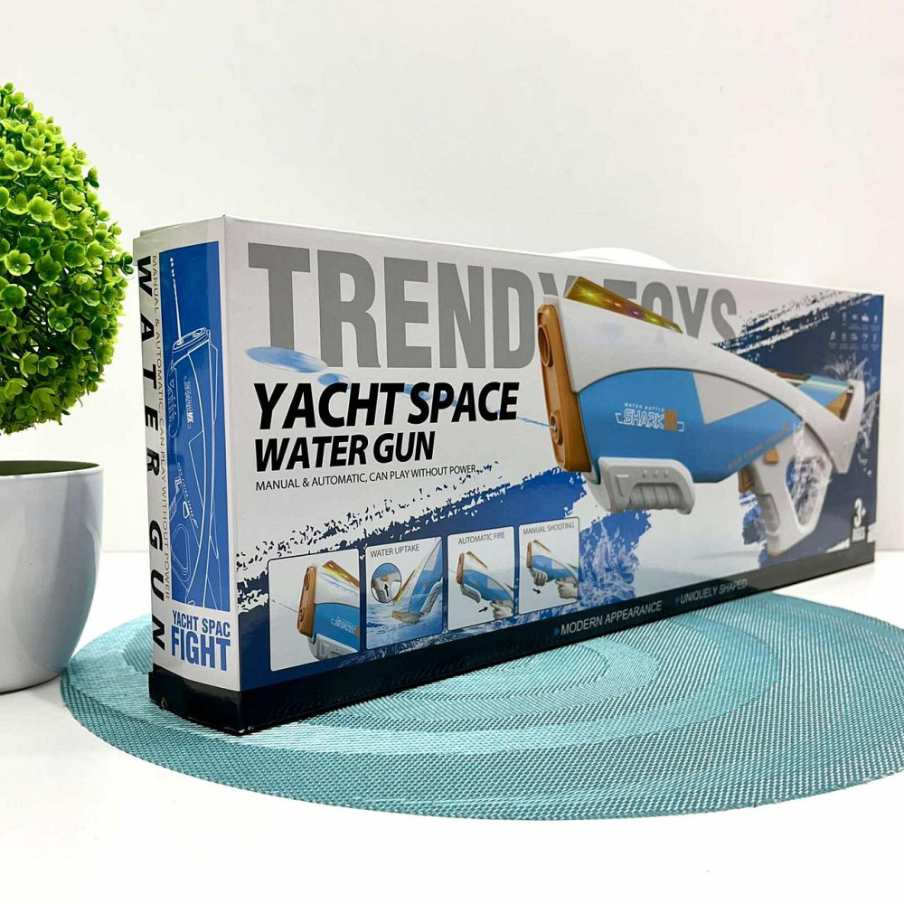 Автомат водяний на акумуляторі ємність для води вбудована Біло-блакитний (CY063) Чернигов - изображение 4