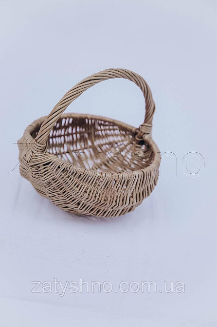 Кошик маленький для Великодня | плетений великодній кошик із лози Київ - фото 3