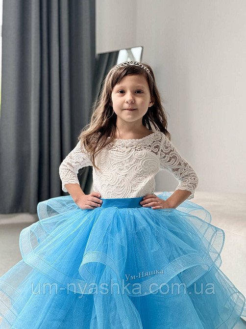 Длинное нарядное пышное платье на 5-6 лет Виктория Кривой Рог - изображение 6