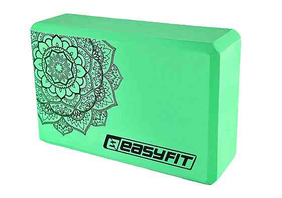 EasyFit Блок для йоги EasyFit EVA з малюнком м'ятний Коломия