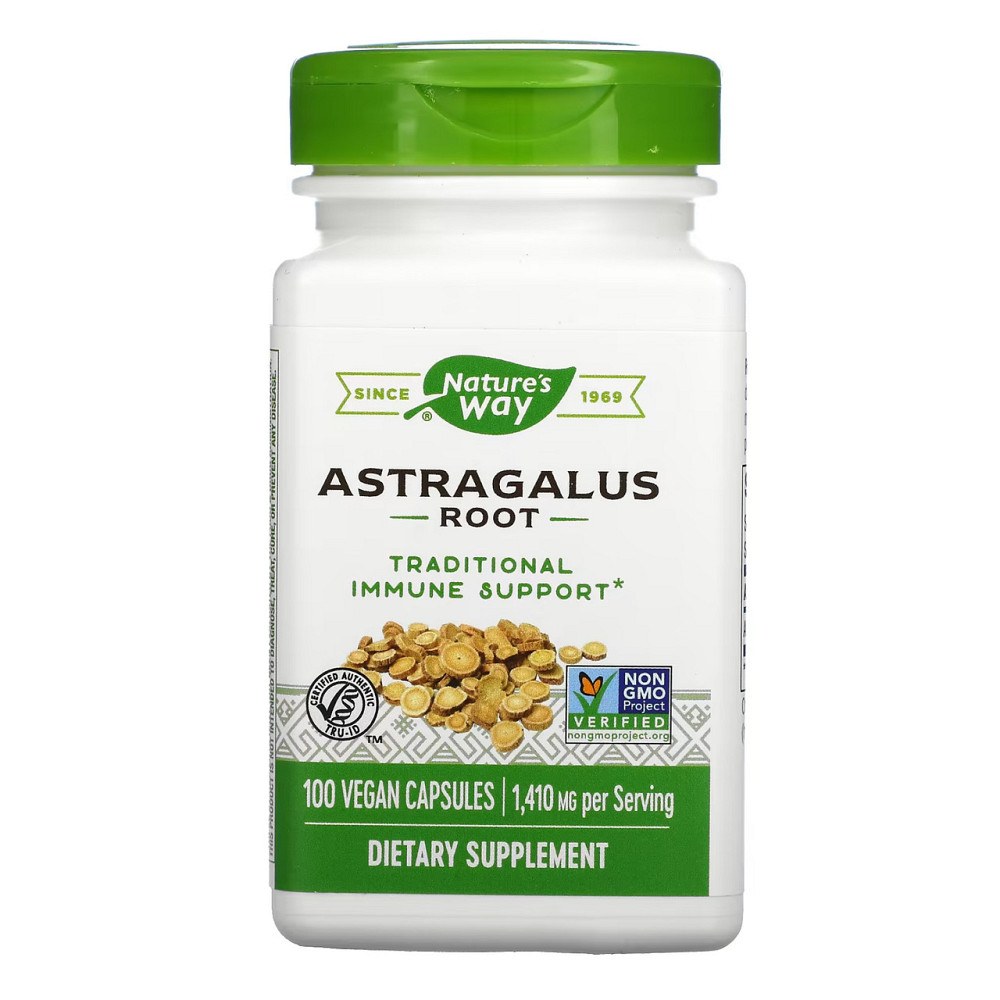 Корень астрагала Astragalus Root 470 мг 100 капсул Киев - изображение 1