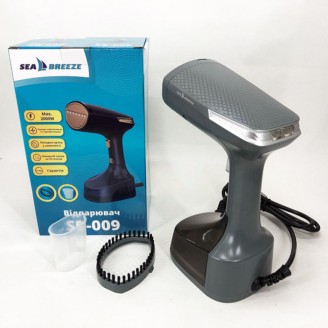 Дорожный паровой утюг Sea Breeze SB-008, Качественный ручной отпариватель от сети 220 LW-12 Львов - изображение 4