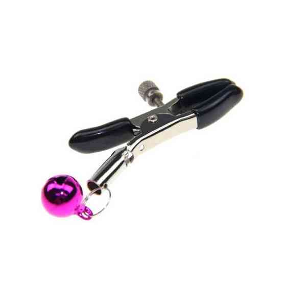 Затискачі для сосків із дзвіночком - Чорний - Садо-мазо Вінниця