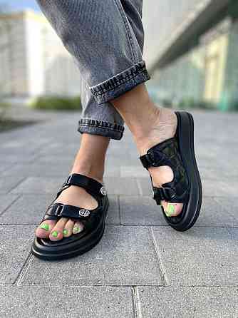 Edan Instruments Шльопанці жіночі EDAN 777 чорні (літо, шкіра натуральна) (5133) Коломыя