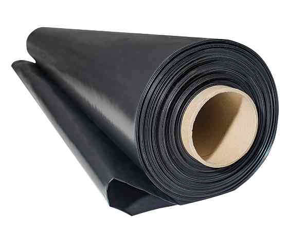 Плівка 90 мкм  3*100 м чорна будівельна плівка в рулонах Дніпро