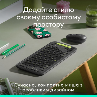 Мышка Logitech POP Mouse With Emoji Bluetooth Graphite (910-007412) Винница - изображение 4