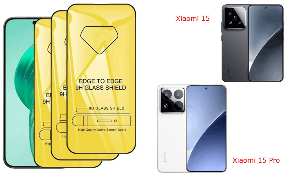 Защитное стекло DefenzoGlass для Xiaomi 15, Xiaomi 15 Pro – двойная прочность Киев - изображение 1