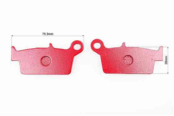 Гальмівні колодки (дискові) Honda LEAD AF20 / XR 50 / CRM 250; HYOSUNG RX400; SUZUKI DR-Z400 / RM 125 / DR 125; KAWASAKI KLX250 / KX 125 к-кт червоні Київ
