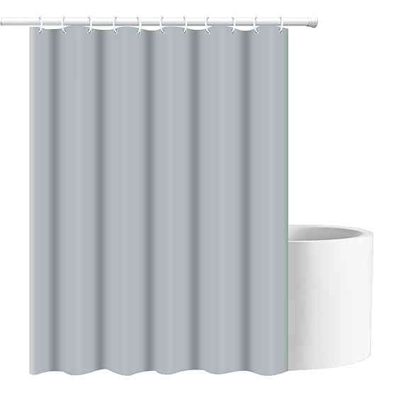 Шторка для ванны из полиэстера водонепроницаемая Bathlux 180x180 см с кольцами, занавеска для ванной комнаты Каменец-Подольский