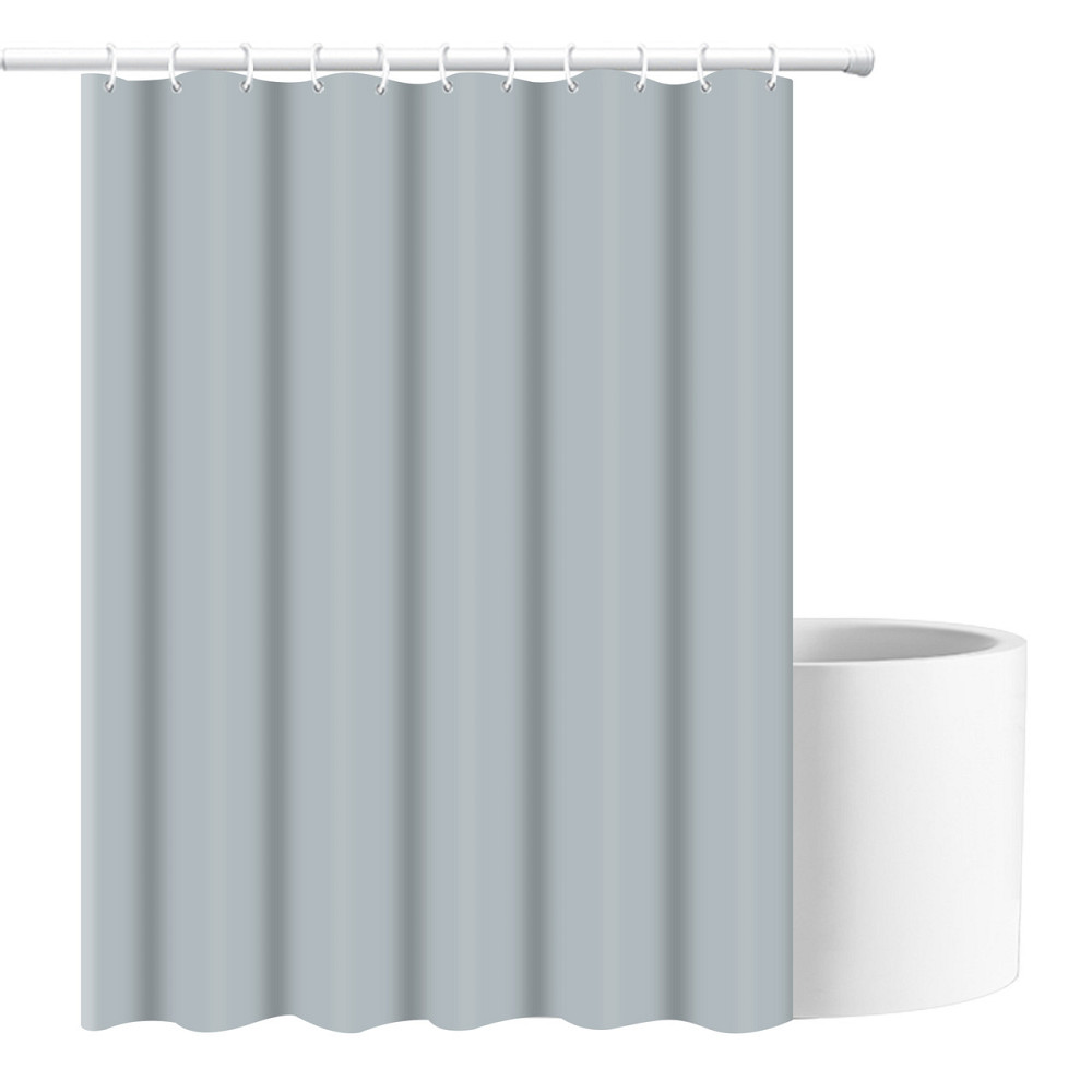 Шторка для ванны из полиэстера водонепроницаемая Bathlux 180x180 см с кольцами, занавеска для ванной комнаты Каменец-Подольский - изображение 3