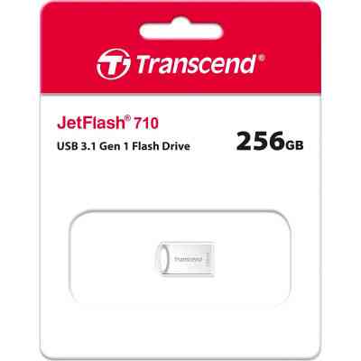 USB флеш накопитель Transcend 256GB JetFlash 710 Silver USB 3.1 (TS256GJF710S) Винница