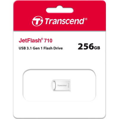 USB флеш накопичувач Transcend 256GB JetFlash 710 Silver USB 3.1 (TS256GJF710S) Вінниця - фото 3