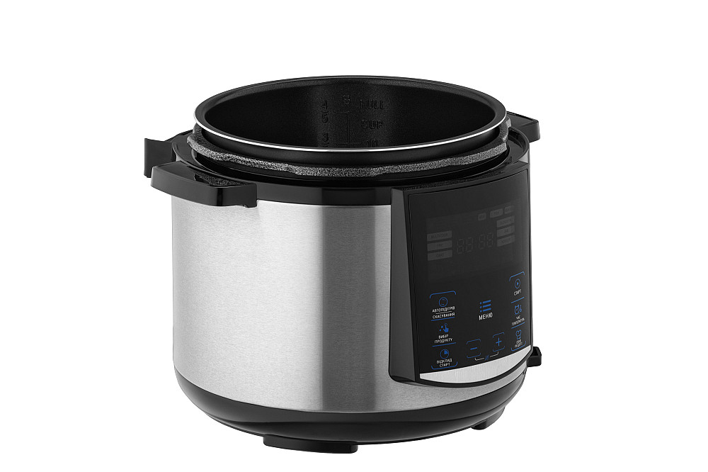 Мультиварка-скороварка ARDESTO, 900Вт, чаша-5л, електронне керув., книга рецептів, метал/пластик, сірий Киев - изображение 5