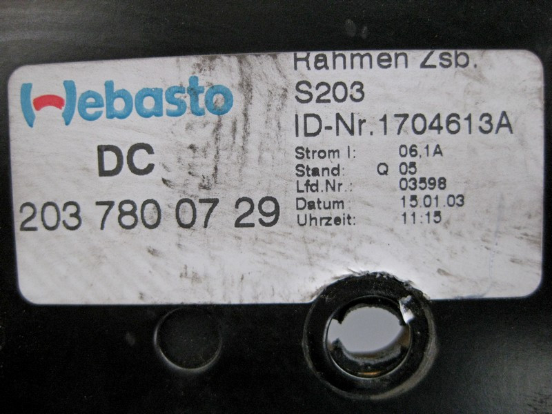 Mercedes-Benz  A2037800829 Люк у зборі без моторчика C-Class W203 Одеса - фото 5