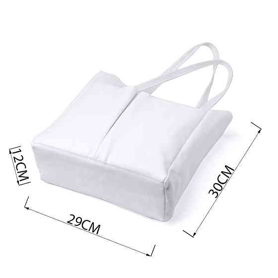 Практична сумка-шоппер із натуральної шкіри Shvigel 22844 Біла Київ