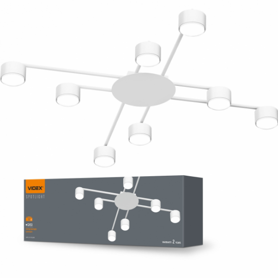 LED Світильник під лампу 8*GX53 накладний білий VL-SPF22B-W Videx Житомир - фото 1
