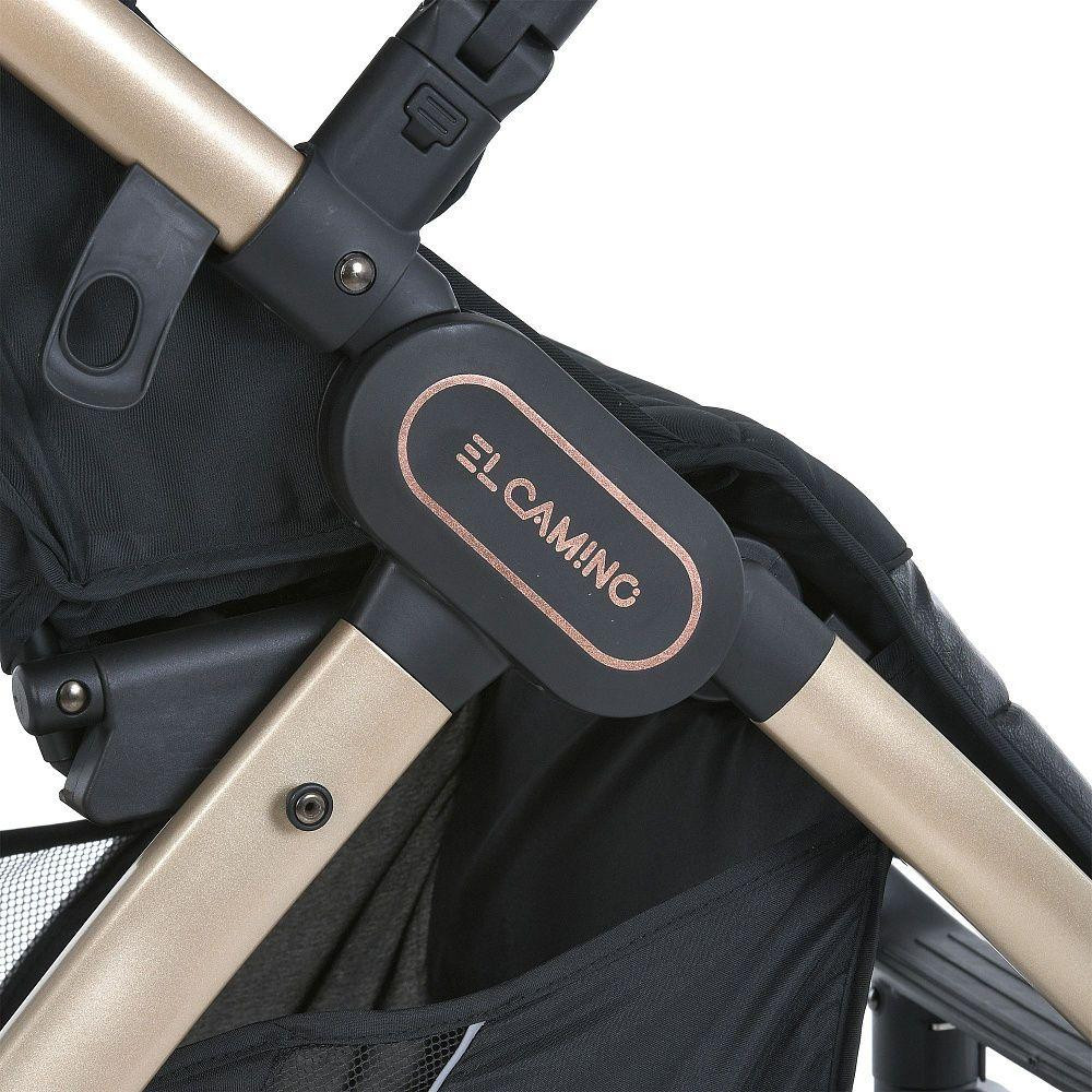 Коляска дитяча EL CAMINO DYNAMIC PRO Special Mint прогулянкова з чохлом та дощовиком М'ятна з пір'ячками (ME 1053G-2) Чернигов - изображение 9