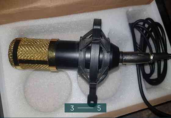 Микрофон студийный конденсаторный, Для стримов,записи треков! Киев