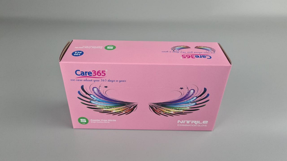 Рукавиці Нітрил Рожевий (100 шт.) розмір S "CARE 365" (1 пачка) Харків - фото 3