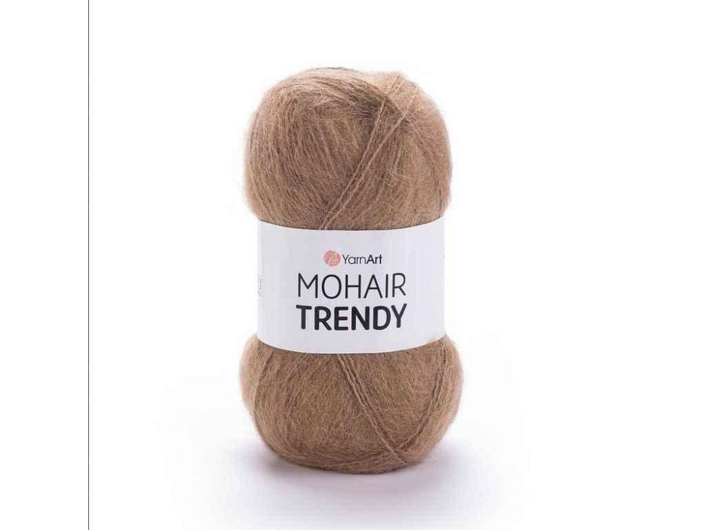 Пряжа Mohair Trendy бежевий 50% мохер 50% акрил 220м 100г 5шт/уп 116 ТМ YarnArt Київ - фото 1