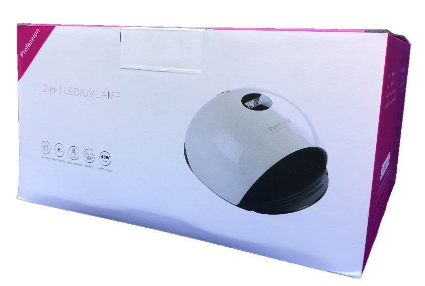 Гибридная светодиодная UV/LED лампа Sun RAINBOW 9 48 вт (Сан ван ) с памятью и остановкой таймеров .Белая Киев - изображение 7