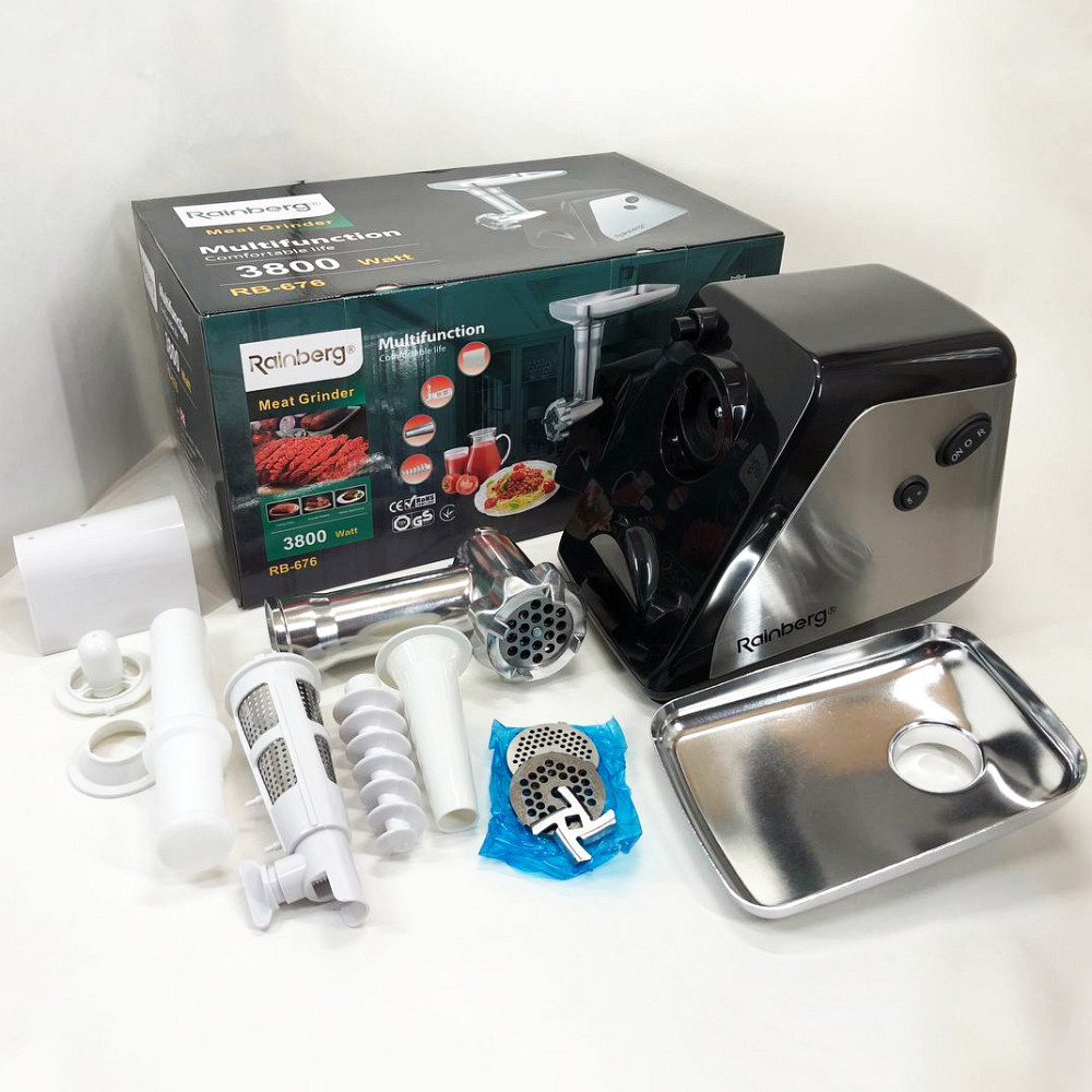 Мощная универсальная мясорубка, Бытовая электромясорубка для мяса с насадками, Мясорубка автомат LC-36 Львов - изображение 13