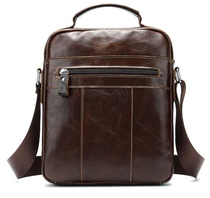 Сумка чоловіча шкіряна Vintage 14846 Коричнева Київ - фото 10