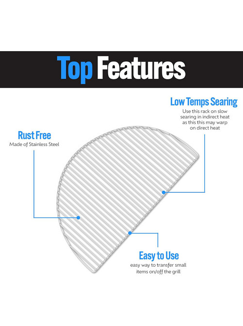Решетка Slow and Sear Roast'N Smoke Rack для гриля и поддона Drip'N Griddle Pan ACC-RRS Код: 013696 Ровно - изображение 4