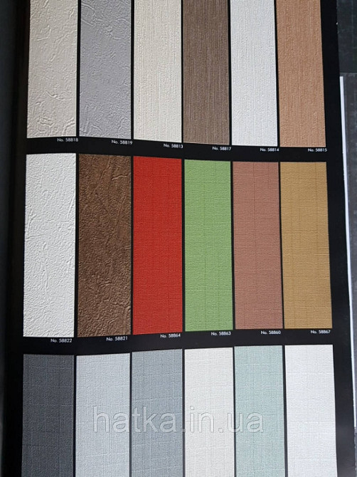 Шпалери вінілові на флізелін Marburg Tango 58815 однотонні коричневі тонка смужка під тканину 10х0.70 м. Київ - фото 2