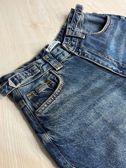 Джинси жіночі It’s Basic 2961-2W6-8 WIDE LEG baggy з регулюванням пояса сині, синій, 38, 38, 80 см, 106 см Київ - фото 6