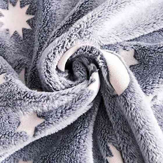 Плед-покрывало Magic Blanket светящееся в темноте (150х100см, микрофибра, звезды) без упаковки Киев