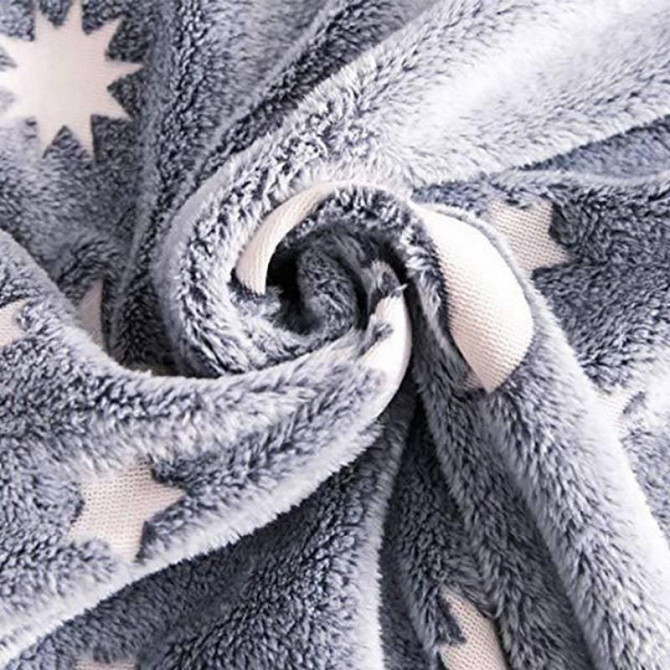 Плед-покрывало Magic Blanket светящееся в темноте (150х100см, микрофибра, звезды) без упаковки Киев - изображение 6