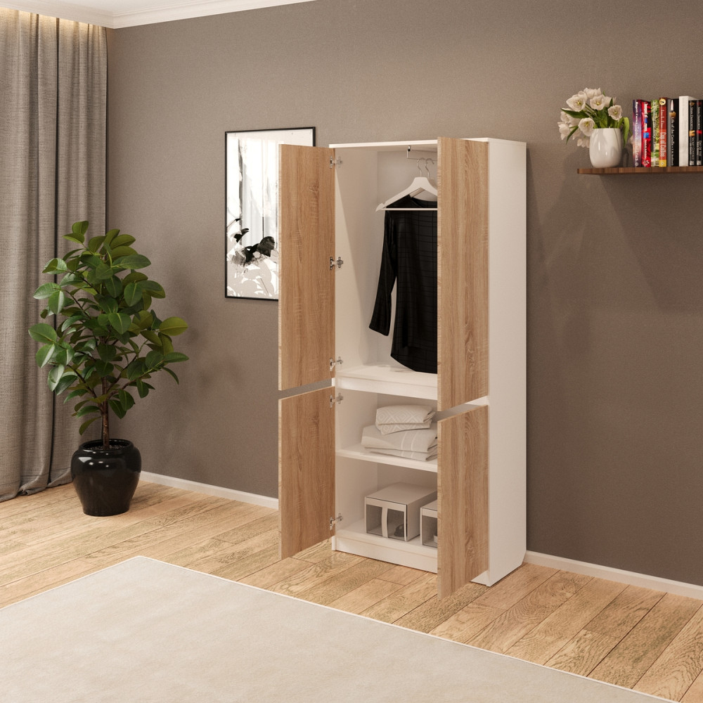 Розпашна шафа Смузі 05 800 білий/сонома Киев - изображение 2