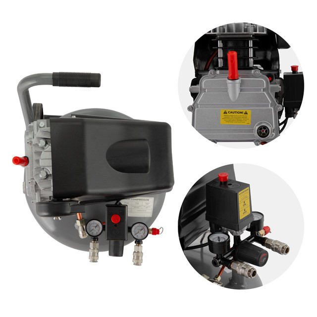 Компресор, 50 л, вертикальний, 1,5 кВт, 220 В, 8 атм, 206 л/хв, 63 дБ INTERTOOL PT-0019 Киев - изображение 6