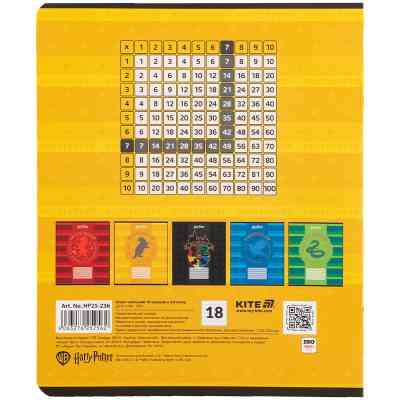 Тетрадь Kite Harry Potter, 18 листов, клетка (HP25-236) Винница