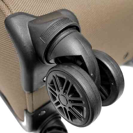 Валіза тканинна WINGS 1706 велика 75 см коричнева 4 колеса Київ