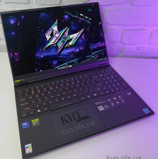 Ноутбук Acer Predator Helios 16' QHD OLED 240hz, Ultra 9 275HX RTX 5070TI 32GB RAM 1TB SSD. Київ - фото 6