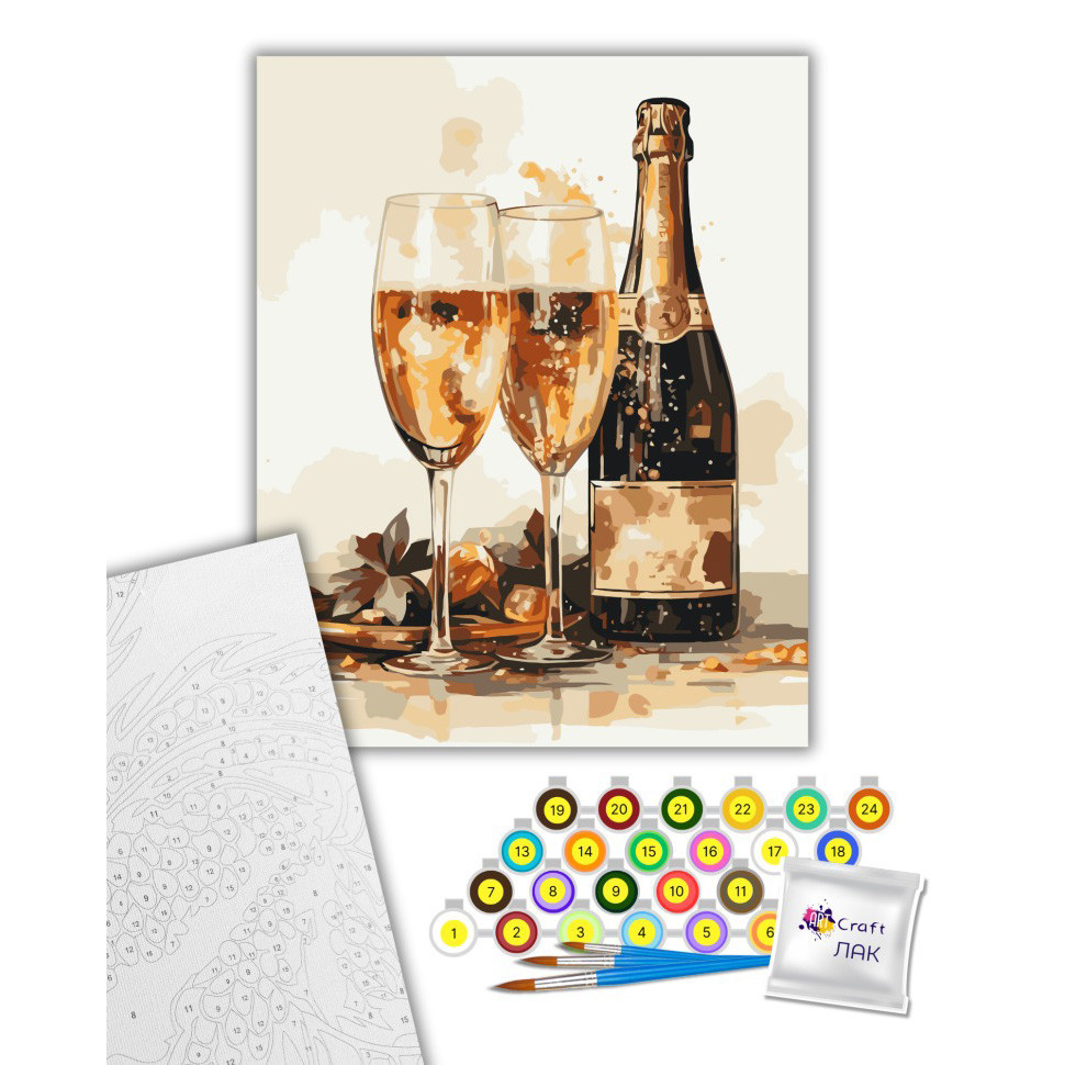 Картина за номерами "Ігристе на двох" 12046-AC 40х50 см Вінниця - фото 2