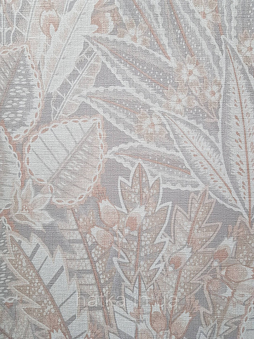 Шпалери вінілові на флізеліні AS creation Metropolitan stories By Time 0,53х10 джунглі листя квіти чорні сірі Київ - фото 1