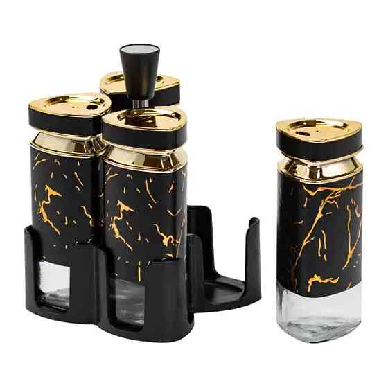 Набір спецій на підставці з 4 баночками 120 мл Київ