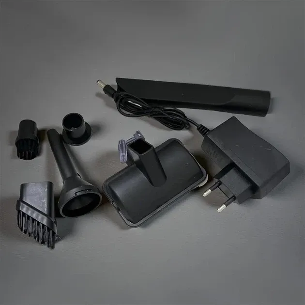 Акумуляторний автомобільний пилосос Maxtop MP-251 150W, 8500Pa, 6 насадок, HEPA, Black Одеса - фото 4