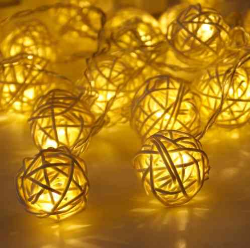 Гирлянда клубочки 2,5м 10 Led желто-белый Киев