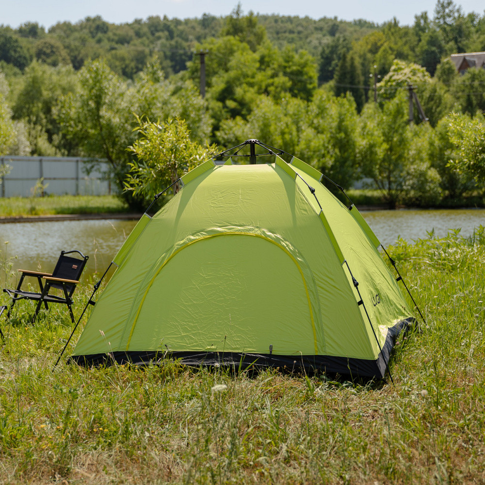 Lugi Намет кемпінговий 2 на 2 метри автоматичний для риболовлі походу туристичний LU-019M Салат Киев - изображение 3