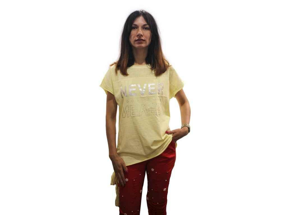 Футболка батал, натур. тканина арт.9738, жовта р.XL ТМ Yasili Київ - фото 1