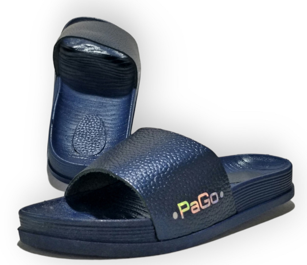 Шлепанцы Детские PaGo кожаные темно синие Распродажа Одесса - изображение 2