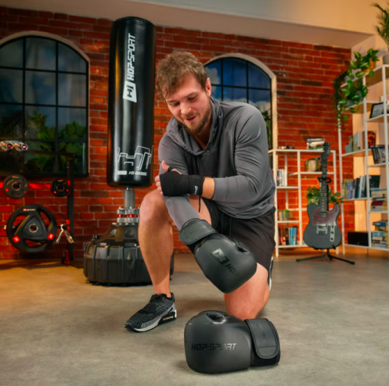 Боксерські рукавиці Hop-Sport HS-BG10 10oz чорні Київ