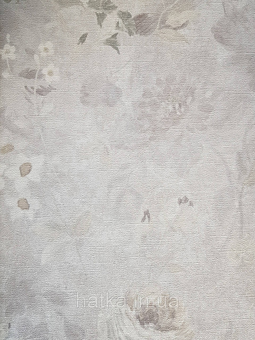 Обои виниловые на флизелине AS creation Perfect 1.06Х10 цветы серые желтые белые на сером Киев - изображение 4