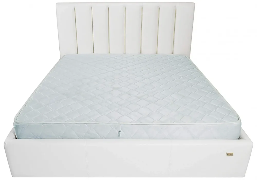 Кровать Двуспальная Sanam Standart 160 х 200 см Boom 01 Белый Днепр - изображение 2