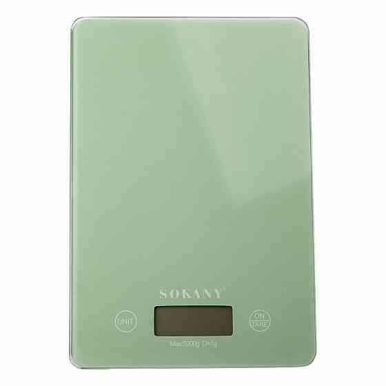 Sokany Ваги для кухні Sokany до 5 кг електронні на батарейках Зелені Lugi SK-19027GR Коломия