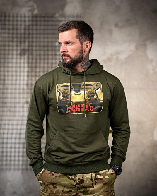 Мілітарі Худі Донбас oliva РП7400 Одеса - фото 3